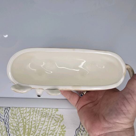 Adorable Corgi Dog Planter Hand Painted Ceramic Alex - Picture 7 of 11